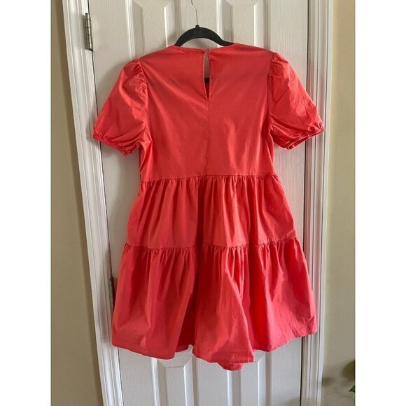 Adyson Parker Coral Tiered Dress - Picture 2 of 3